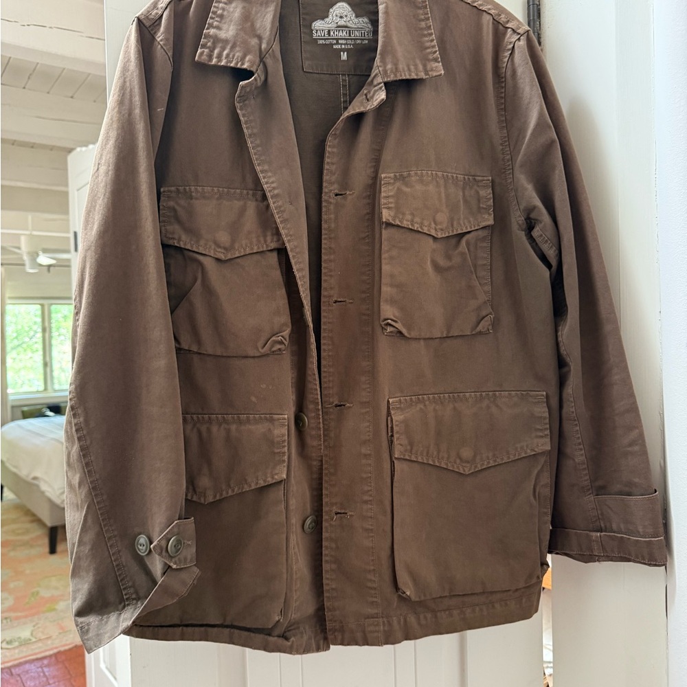 SKU Men's Military Field Jacket in Brown